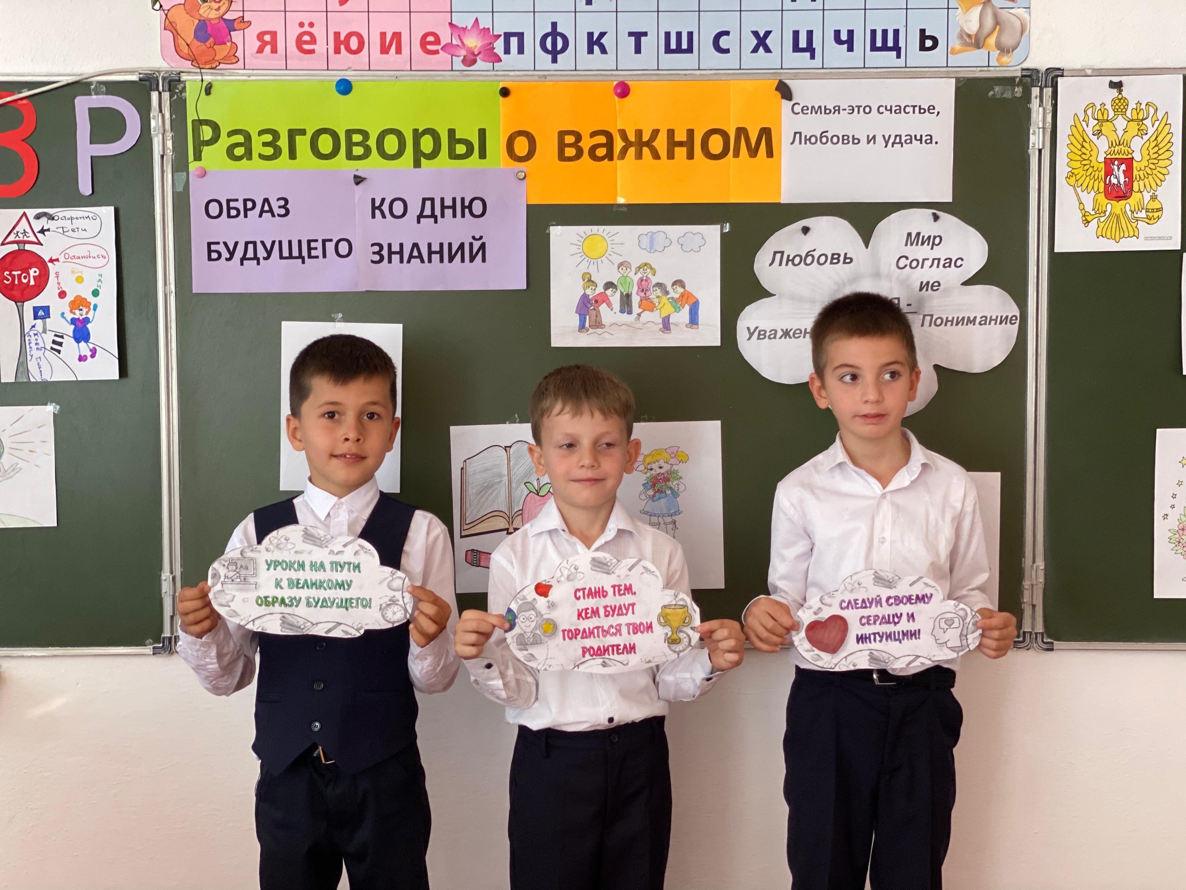 Разговоры о важном «Образ будущего. Ко дню знаний»..